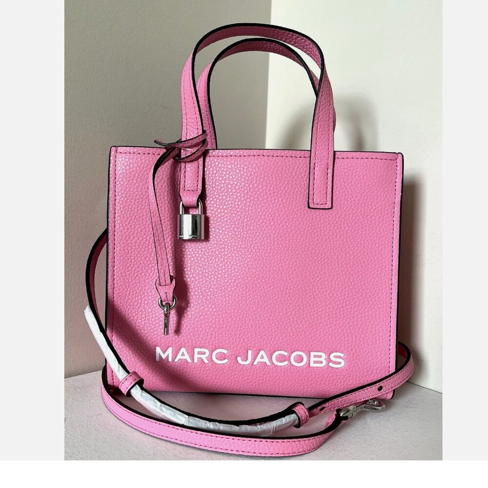 New Marc Jacobs Mini Grind Leather Tote Petal Pink